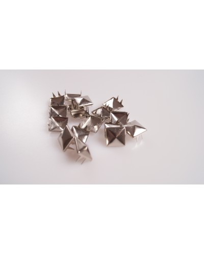 Ćwieki piramida  12mm Srebrne