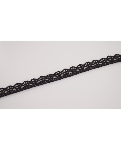 Koronka bawełniana 10mm Czarna