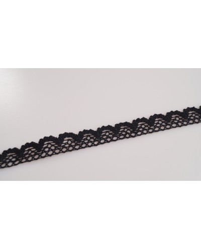 Koronka bawełniana 10mm Czarna