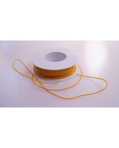 Sznurek skręcany 2mm żółty