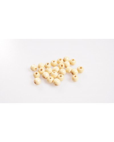 Koraliki Drewniane 10 mm Beż