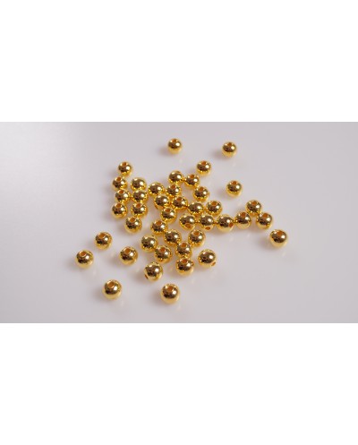 Koraliki akrylowe 6mm Złote