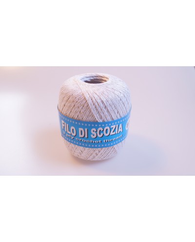 Filo di scozia 8/3 Biała ze...