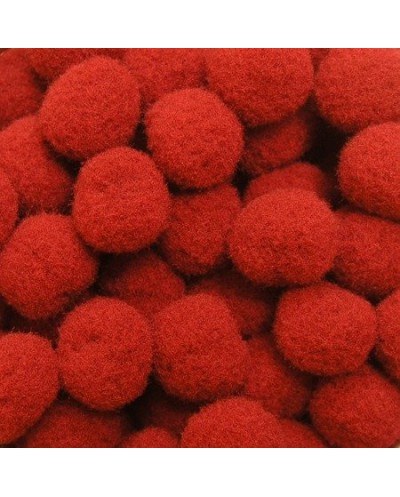 pompon P-5 czerwony 13mm