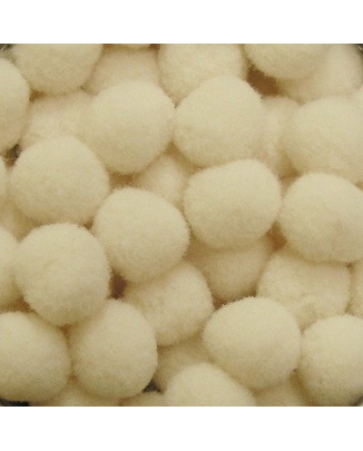 pompon P-5 ecru 13mm